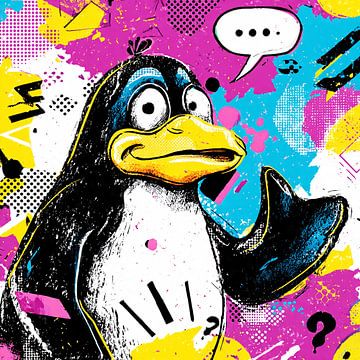 Pingouin Pop Art n° 2