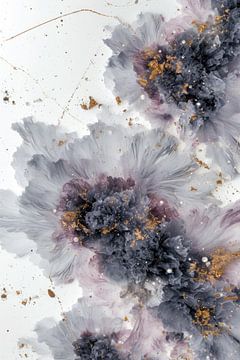 Abstracte bloemen als digitale kunst van Digitale Schilderijen