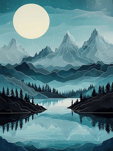 Sereniteit bij maanlicht