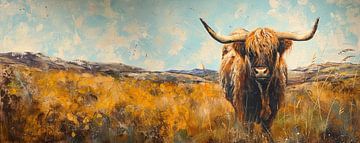 Scottish Highlander by Blikvanger Schilderijen