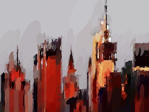 Skyline, City art, Stedelijk gebied  - Project XL. van Alies werk