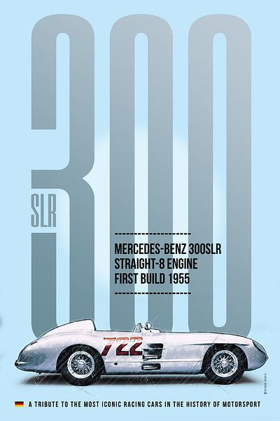 Mercedes 300SLR Mille Miglia van Theodor Decker
