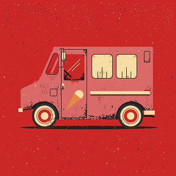Eiscreme-LKW