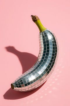 Disco Banaan – Funky Fruit op een Roze Wolk van But First Framing