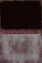 Blocs de couleurs en noir, marron et blanc. Abstrait dans les tons neutres. sur Dina Dankers