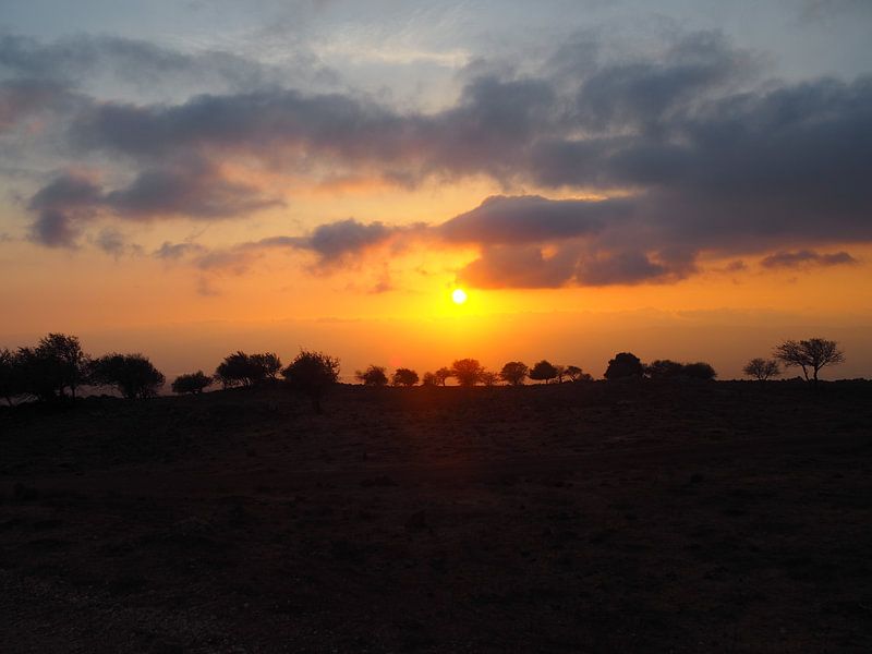 Zonsondergang Golan Hights van Sander Fonteyn