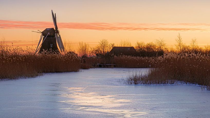 Moulin nord au lever du soleil par Marga Vroom