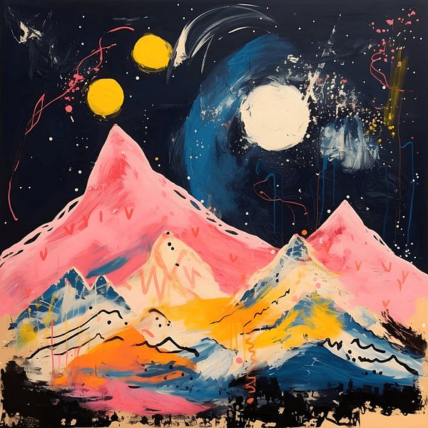 Un beau rêve de montagne la nuit par Felix Wiesner