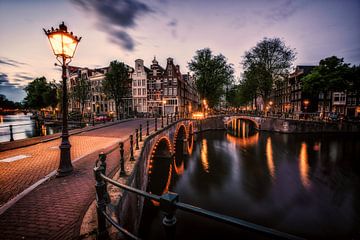 Amsterdam at night by Angel Flores