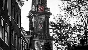 Westertoren Zwart-Wit von PIX URBAN PHOTOGRAPHY