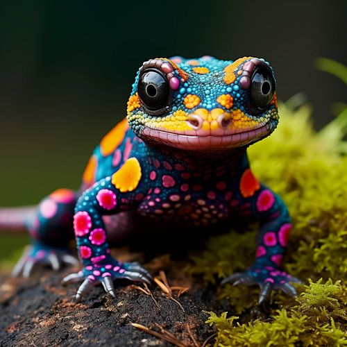 Salamander kleurrijk