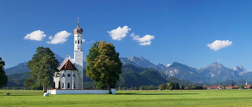 bedevaartskerk St.Coloman, Allgäu, Beieren, Duitsland van Markus Lange