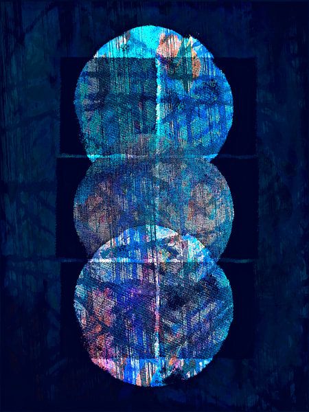 Abstract Geometric Organic Forms III by Mad Dog Art