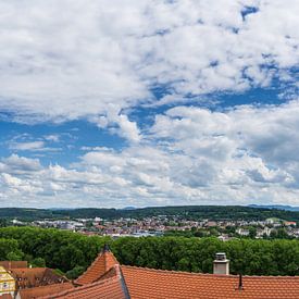 Duitsland, XXL Tuebingen oude stad bovenaanzicht van adventure-photos