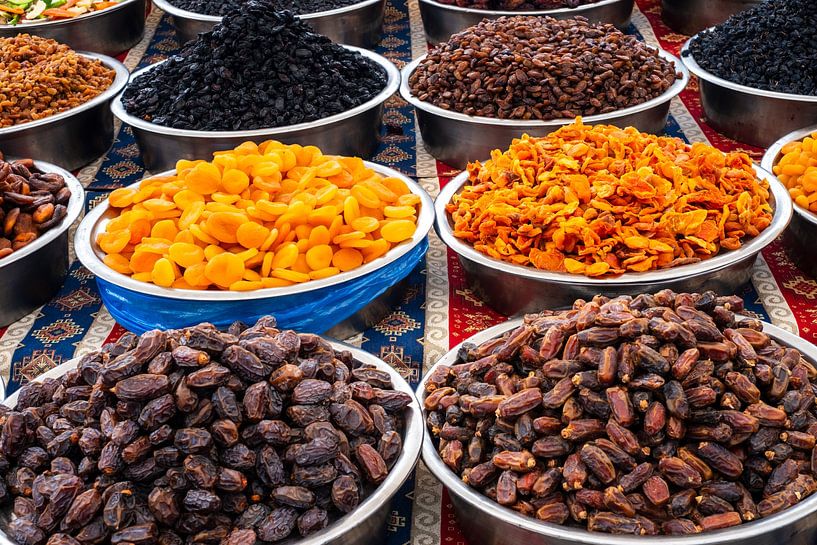Kleurrijk gedroogd fruit in Antalya van Flatfield