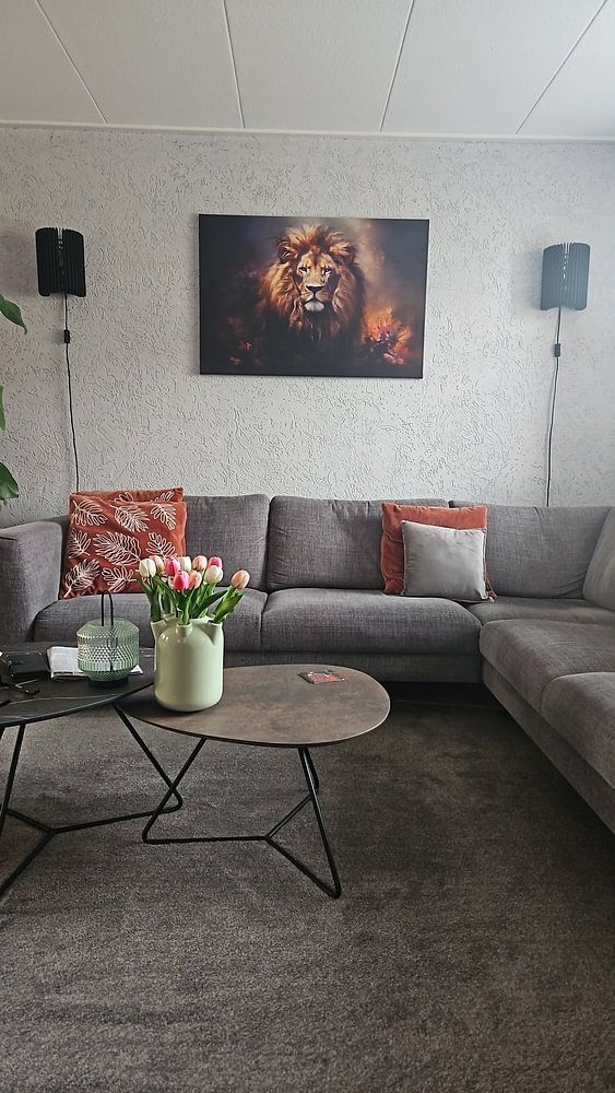Lion the digital king of the jungle  by Digitale Schilderijen 