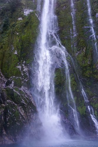 Wasserfall im Milford Sound von Sofie Raaijmakers