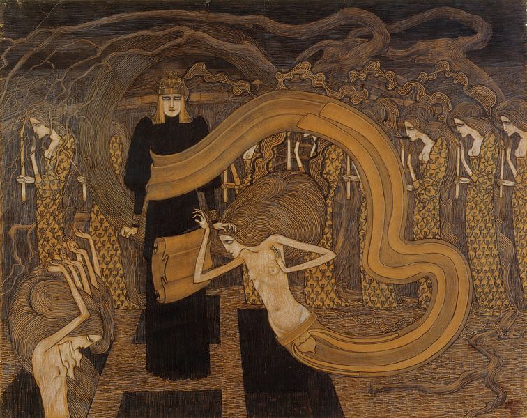 Fatalismus, Jan Toorop, 1893 von Atelier Liesjes