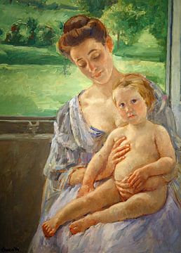 Mary Cassatt. Mother and Child in the Conservatory 