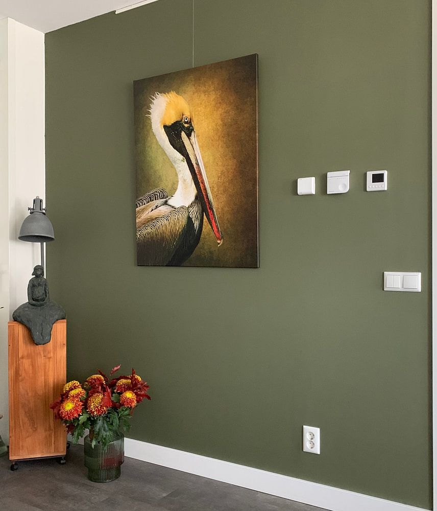 Portrait Of A Pelican  by Diana van Tankeren 