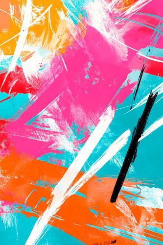 Kleurrijke abstractie - dynamisch en levendig