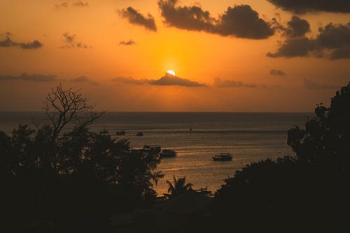 Zonsondergang in Bangkok: Een Hemels Schouwspel