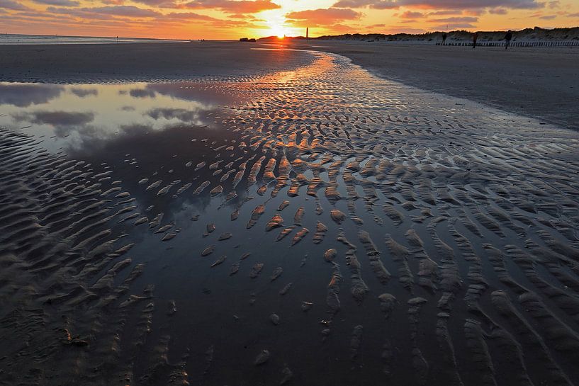 Sunset over the North Sea by Antwan Janssen