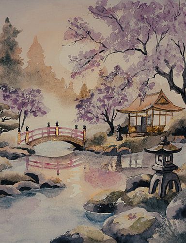 Aquarell Nr. 304 von Tania Perneel