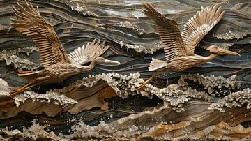 japanse kunst vogels van Egon Zitter