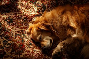 Sleeping dog by Poster Art Shop