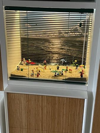 Waves with sun at the North Sea