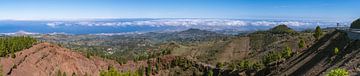 Panoramisch uitzicht over het noorden van Gran Canaria van Peter Baier