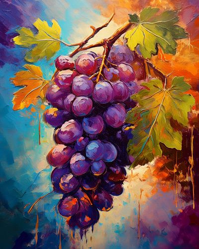 Blue grapes