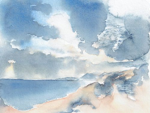 Wolken aan de Middellandse Zeekust