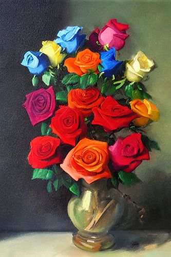 Still life with roses