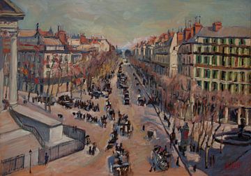 Boulevard Madeleine 1900 van Nop Briex