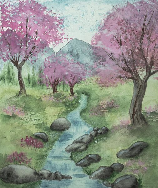 aquarel part 55 van Tania Perneel