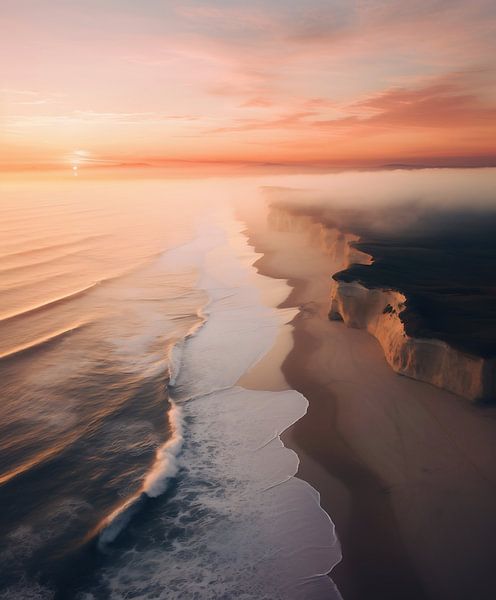 Coucher de soleil sur la mer par fernlichtsicht