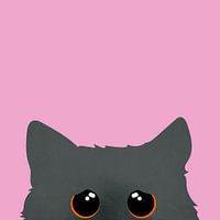 Ondeugende kat grijs roze