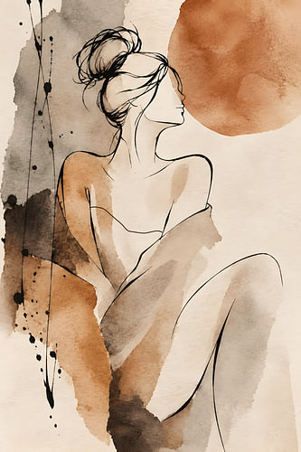 Lijmen in aquarel