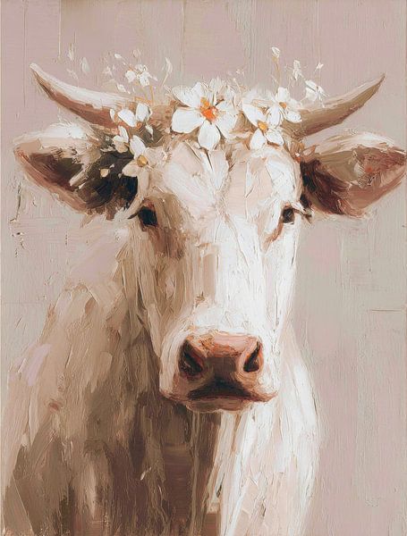 Flower power and cow power - Gentle Beauty of the Highlander by But First Framing
