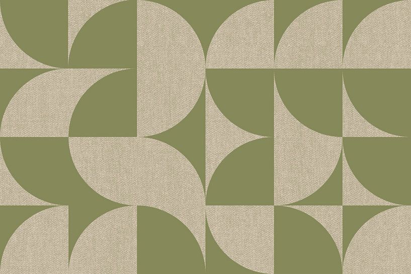 Modern Scandinavian Bauhaus Abstraction Organic by Mad Dog Art