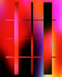 Abstract colour gradient with geometric shapes by Studio Bold