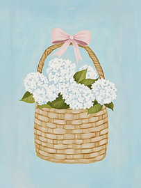 Hydrangeas in Basket by Kathrin Pienaar