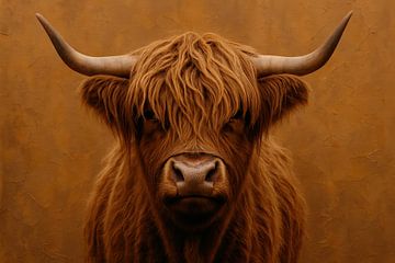 Frontaal portret met hoorns van Imperial Art House