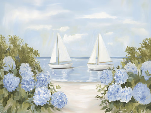 Hydrangeas by the Sea