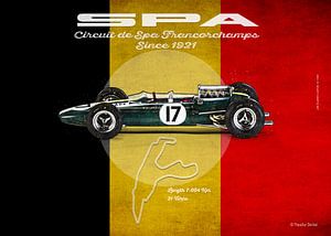 Spa Lotus 33 Jim Clark Querformat von Theodor Decker