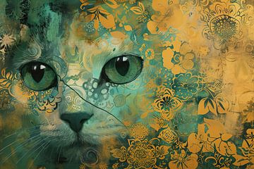 Painting Cat by Wonderful Art