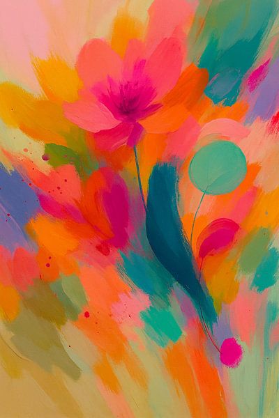 Abstraktes Geflüster der Farbe von Moonheart Artworks