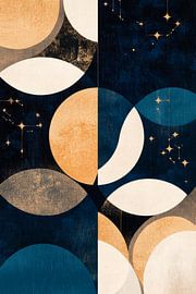 Moon pattern design by Poster Art Shop